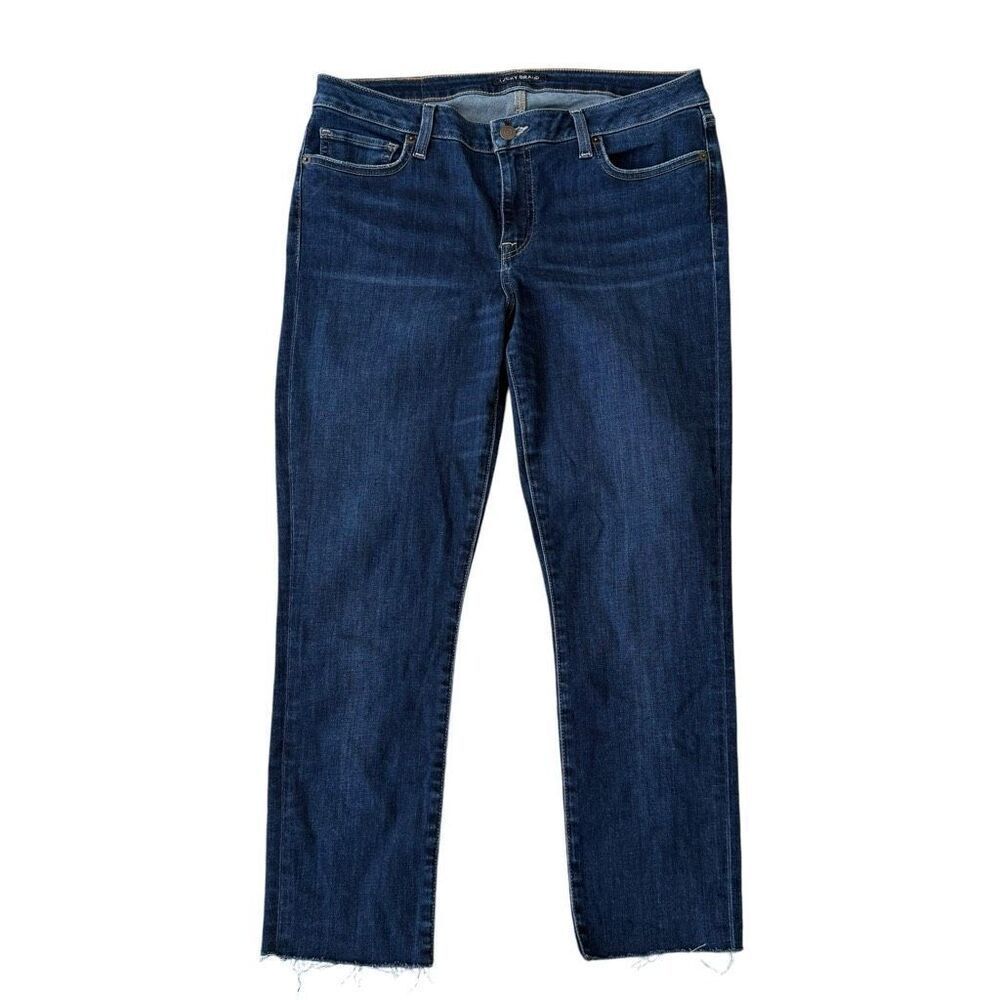 Lucky Brand low rise skinny Lolita jeans cropped raw hem size 31